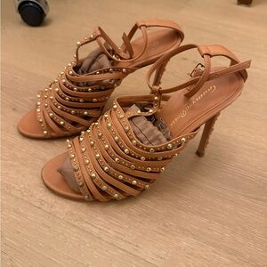 Gianvito Rossi Strappy Studded High Heel Sandals